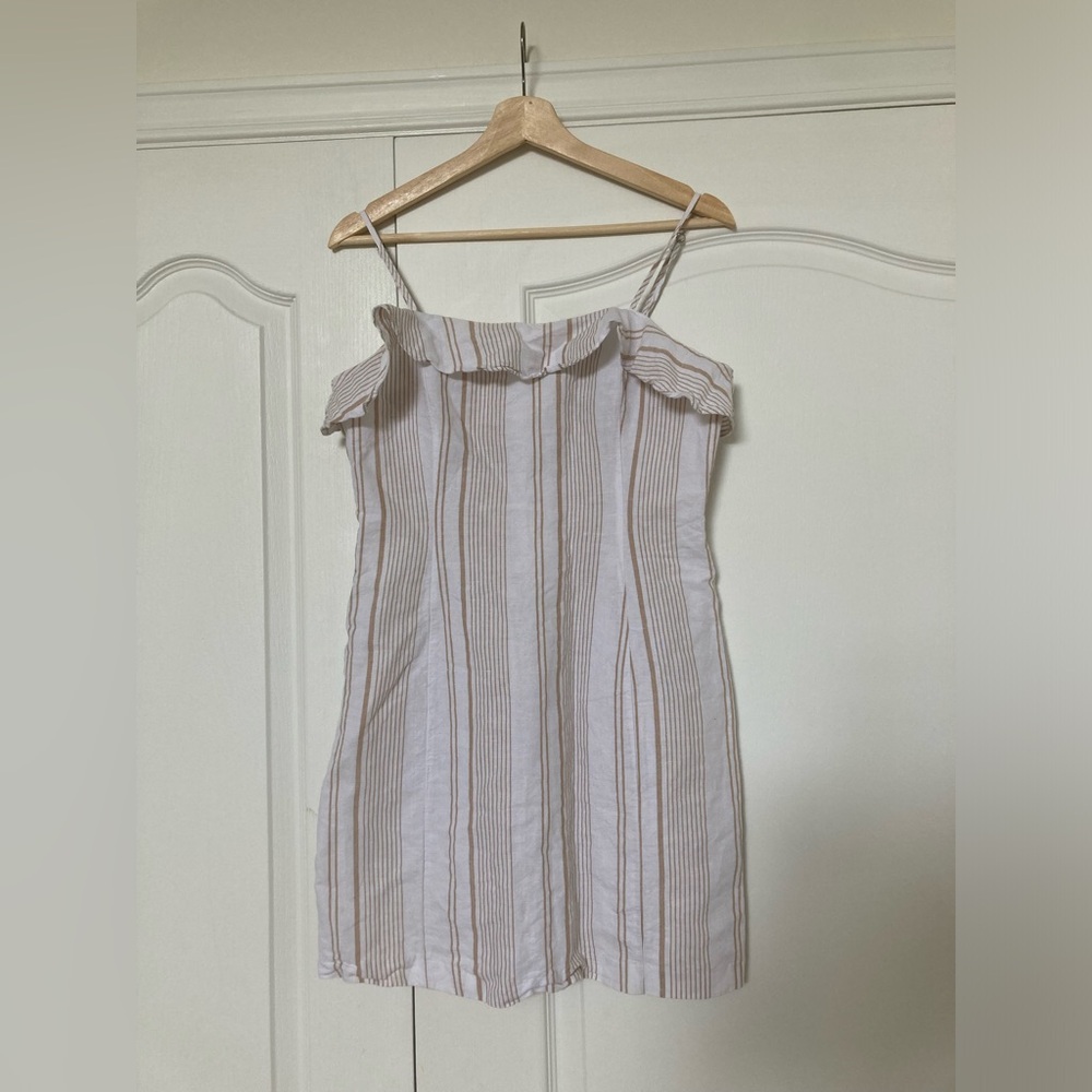 Forever21 linen/cotton blend mini dress, size M